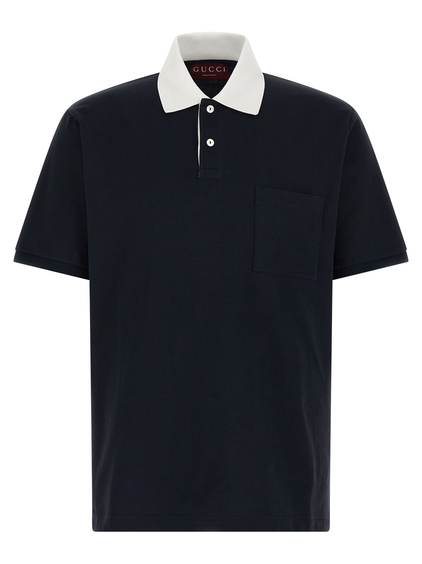 Gucci Blue Cotton Polo Shirt
