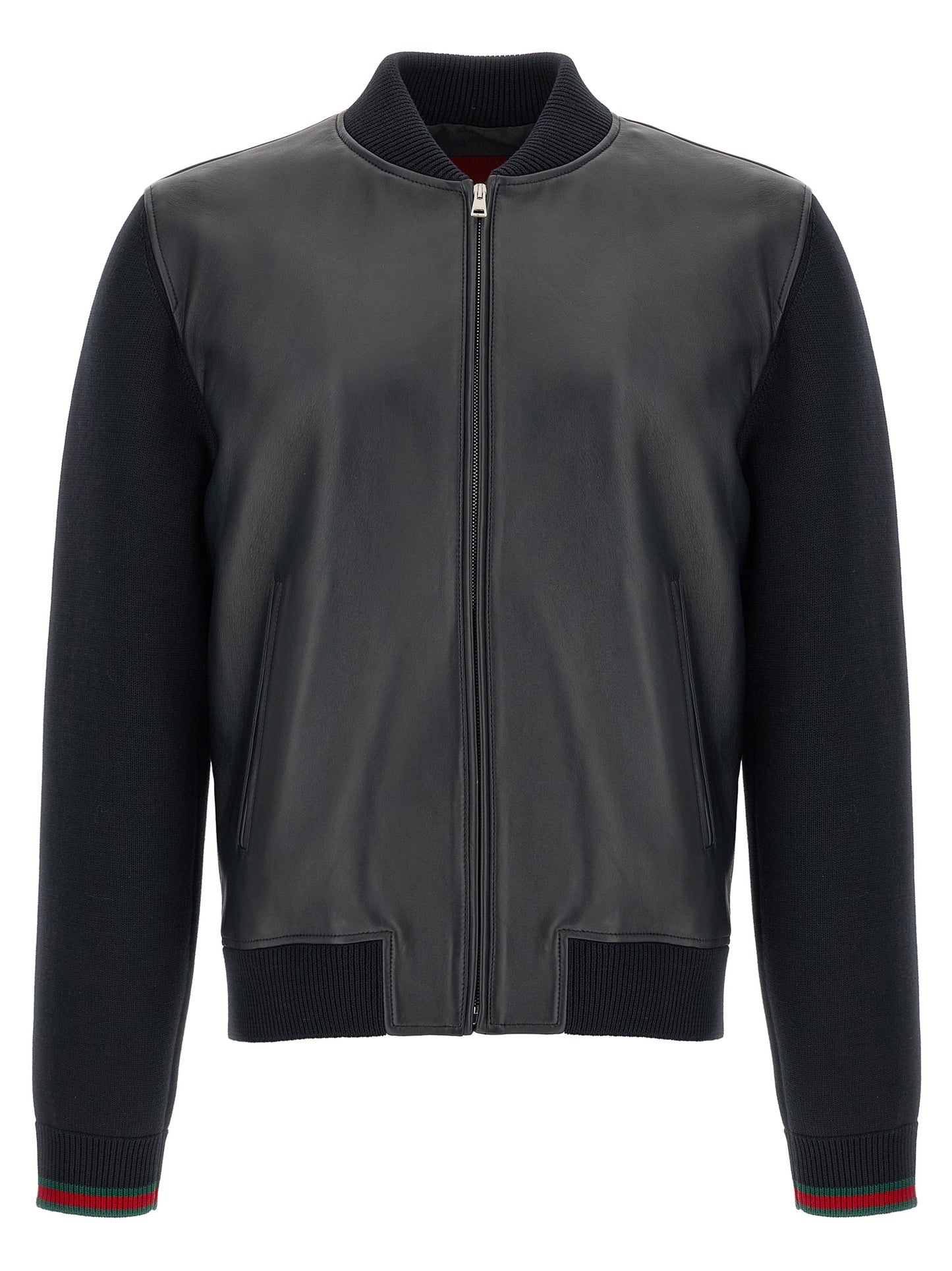Gucci Blue Lamb Leather Leather Jacket
