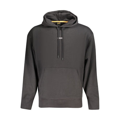 Sweat à capuche Hugo Boss homme en coton noir – BO-35777
