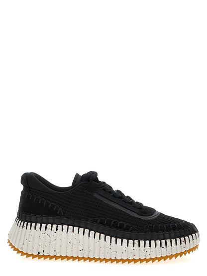Chloé Bicolor Polyester Athletic Sneakers
