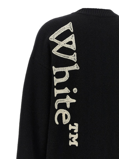 Off-White Bicolor Wool Cardigan