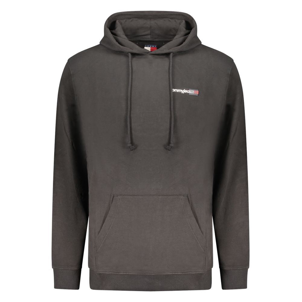Sweat à capuche Tommy Hilfiger homme en coton noir – TO-46274