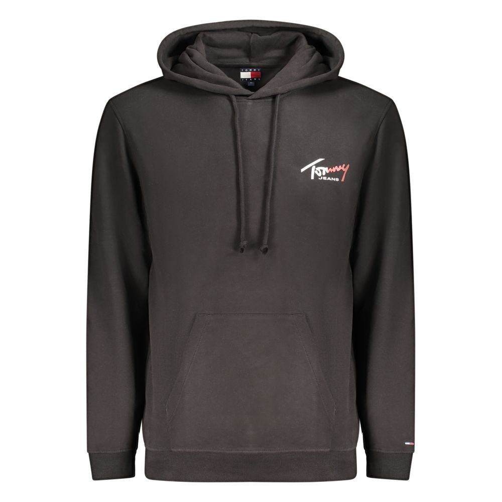 Sweat à capuche Tommy Hilfiger homme en coton noir – TO-46290
