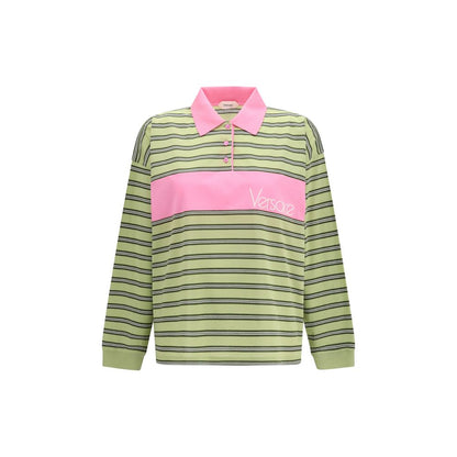 Versace Multicolor Cotton Polo Shirt