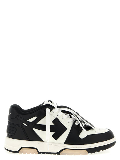 Baskets Off-White homme Out Of Office en cuir de veau blanc et noir – OF-269549