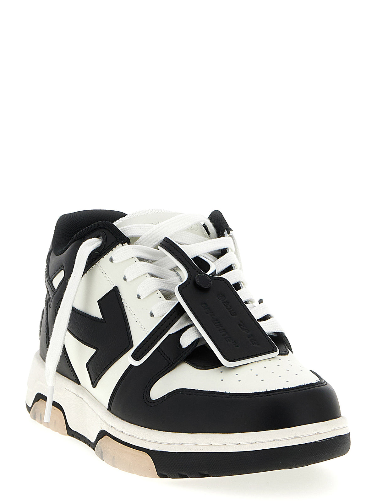 Baskets Off-White homme Out Of Office en cuir de veau blanc et noir – OF-269549