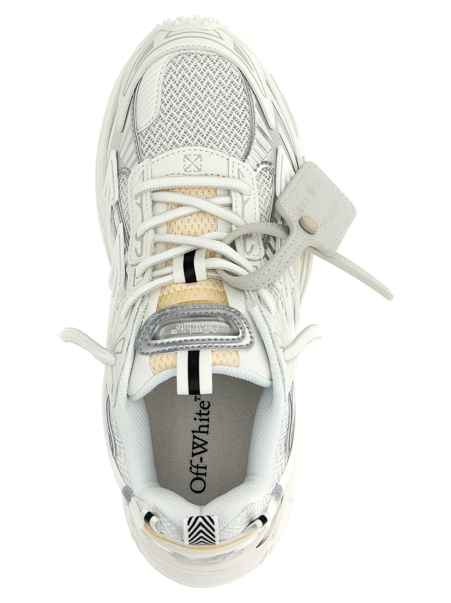 Off-White White Polyethylene Athletic Sneakers