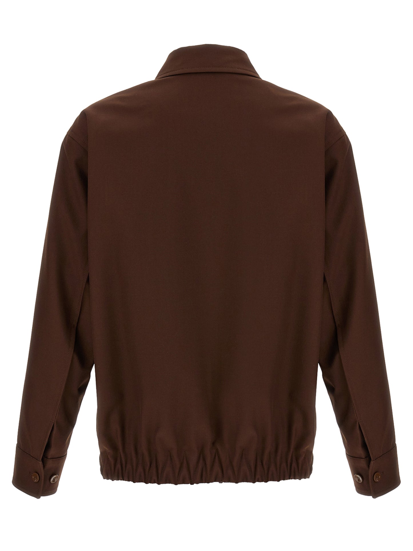 Gucci Brown Wool Full-Length Jacket