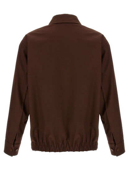 Gucci Brown Wool Full-Length Jacket