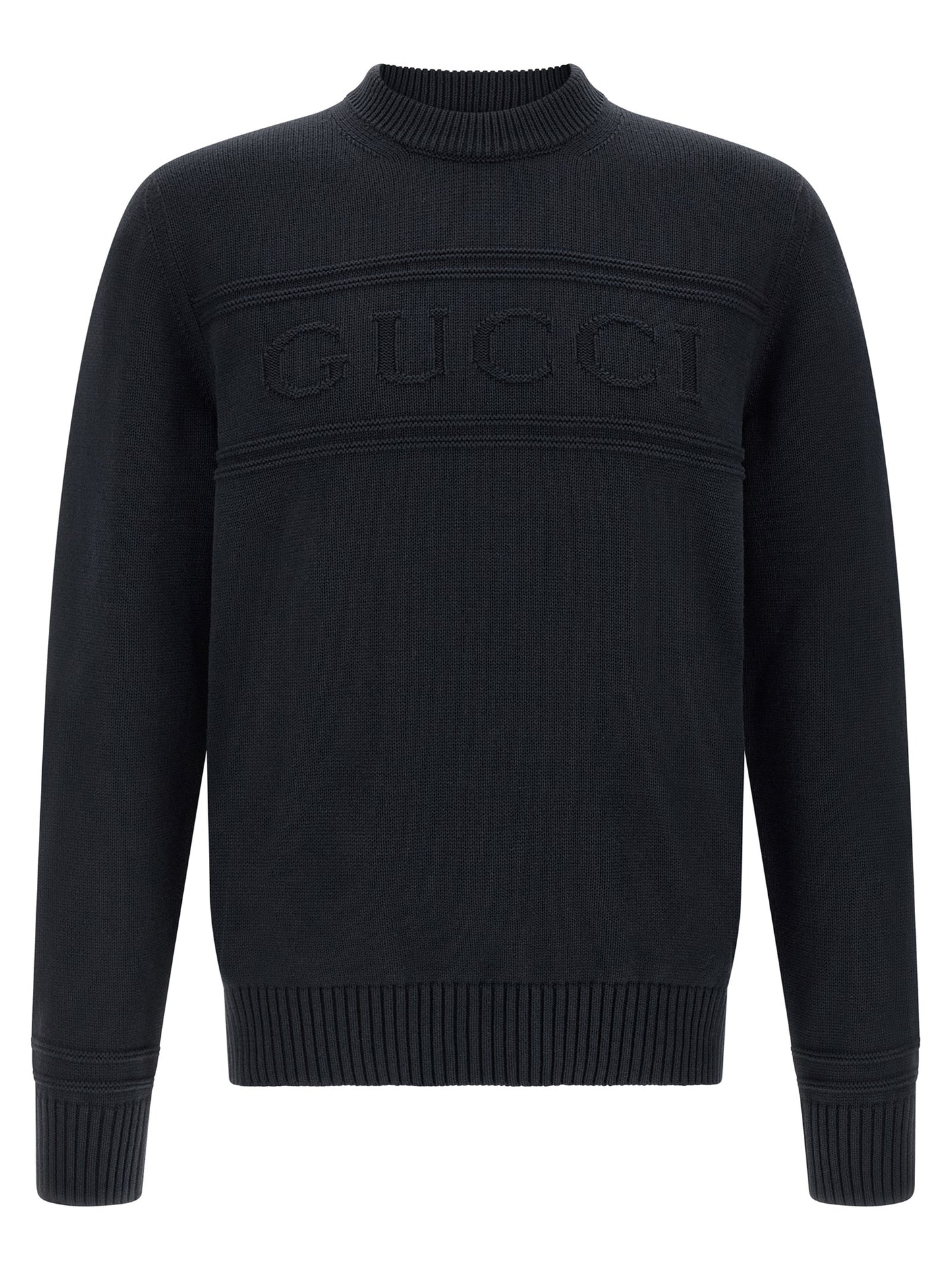 Gucci Blue Cotton Cardigan