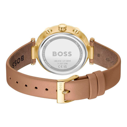 Hugo Boss Brown Leather Dress Watch