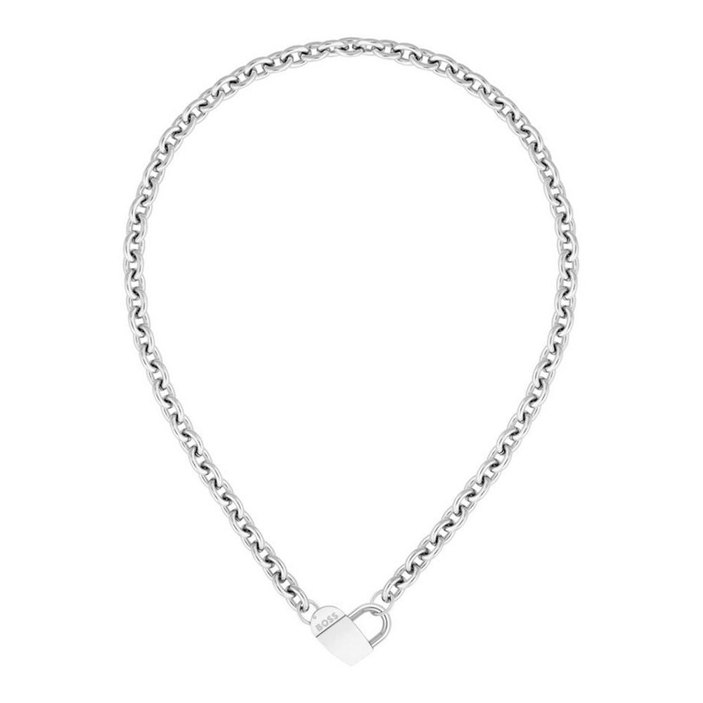 Hugo Boss Gray Stainless Steel Necklace
