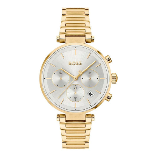Montre Hugo Boss Femme Acier Doré Cadran Gris Multifonction 36mm | HBPS Fashion
