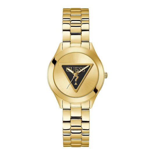 Montre Guess Tri Plaque Femme Acier Doré Total Gold Cadran Doré 34mm | HBPS Fashion