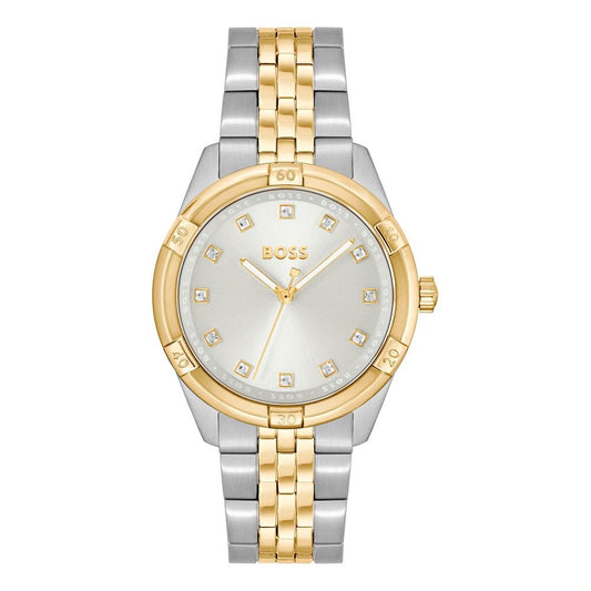 Montre Hugo Boss Femme Bracelet Acier Multicolore Cadran Gris 36mm | HBPS Fashion