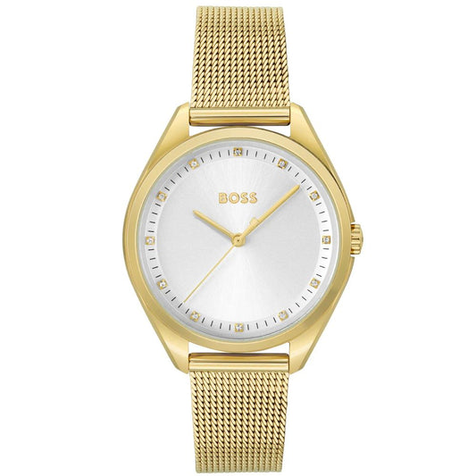 Montre Hugo Boss Femme Acier Doré Cadran Gris 37mm – Authentique | HBPS Fashion
