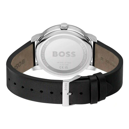 Hugo Boss Black Leather Dress Watch