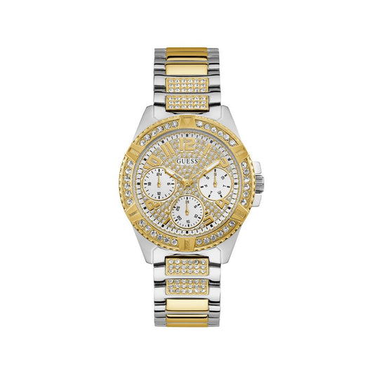 Montre Guess Frontier Femme Acier Bracelet Multicolore Cadran Doré | HBPS Fashion