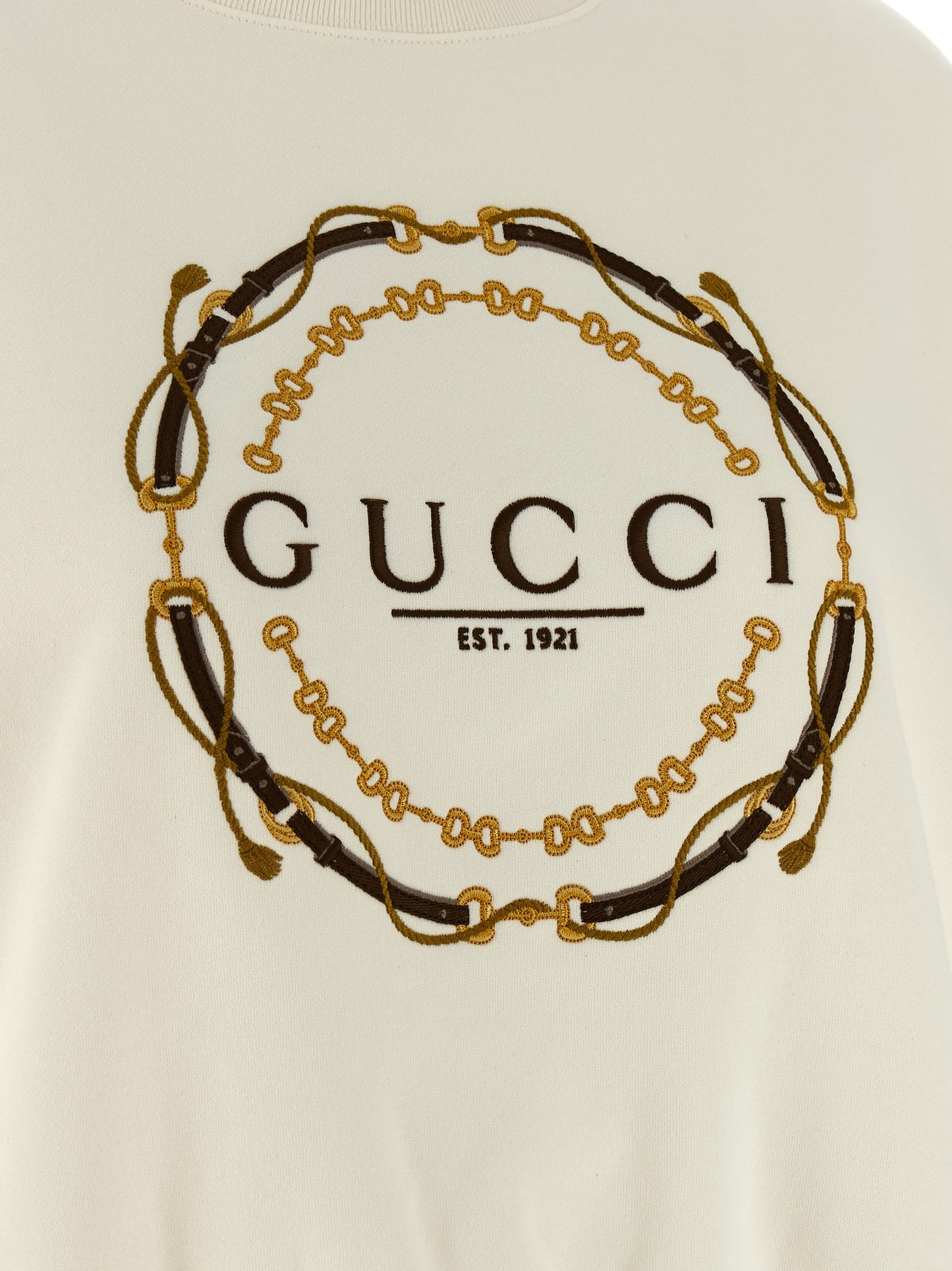 Gucci White Cotton Sweatshirt