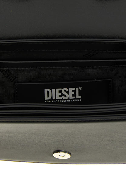 Diesel Black Cowhide Shoulder Bag
