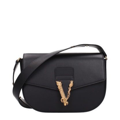 Sac à bandoulière Versace femme en cuir noir – VE15605242953993BT