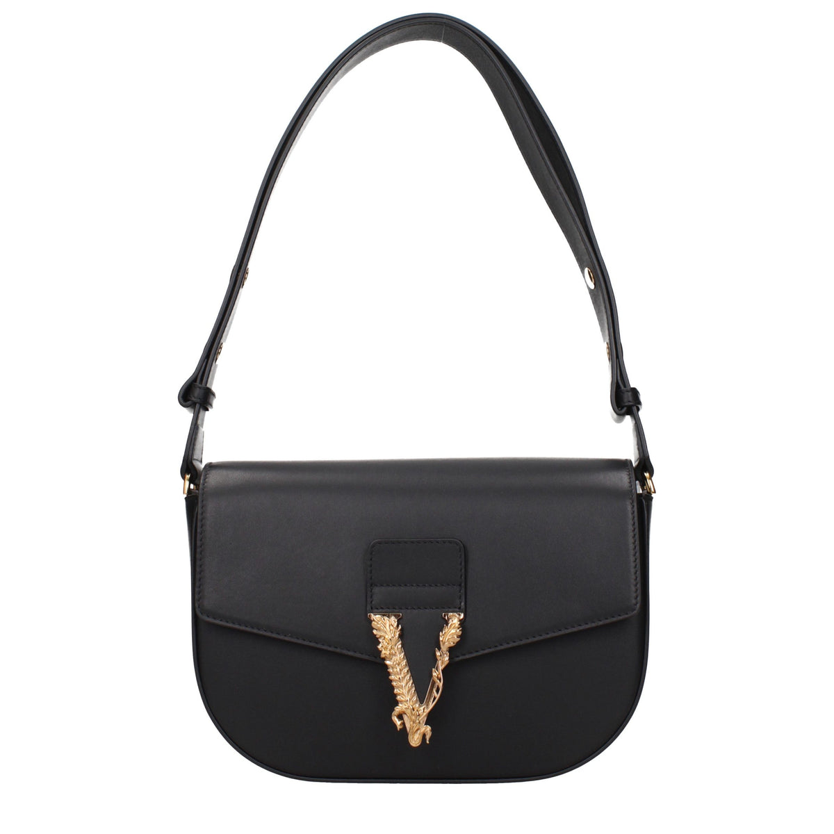 Sac à bandoulière Versace femme en cuir noir – VE15605242953993BT