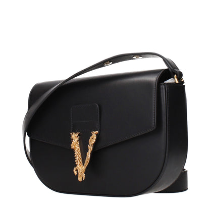 Sac à bandoulière Versace femme en cuir noir – VE15605242953993BT