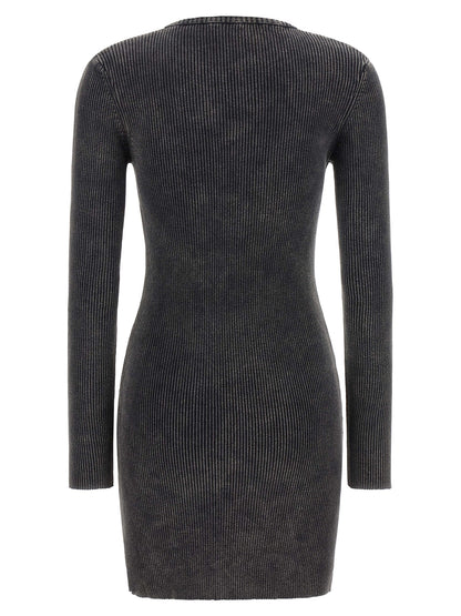 Diesel Black Cotton Short Dress