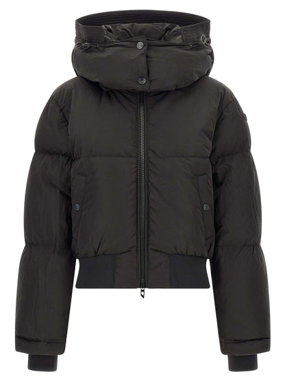 Diesel Black Polyamide Full-Length Jacket