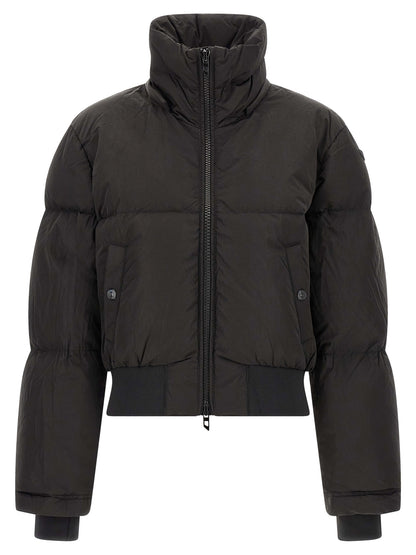 Diesel Black Polyamide Full-Length Jacket
