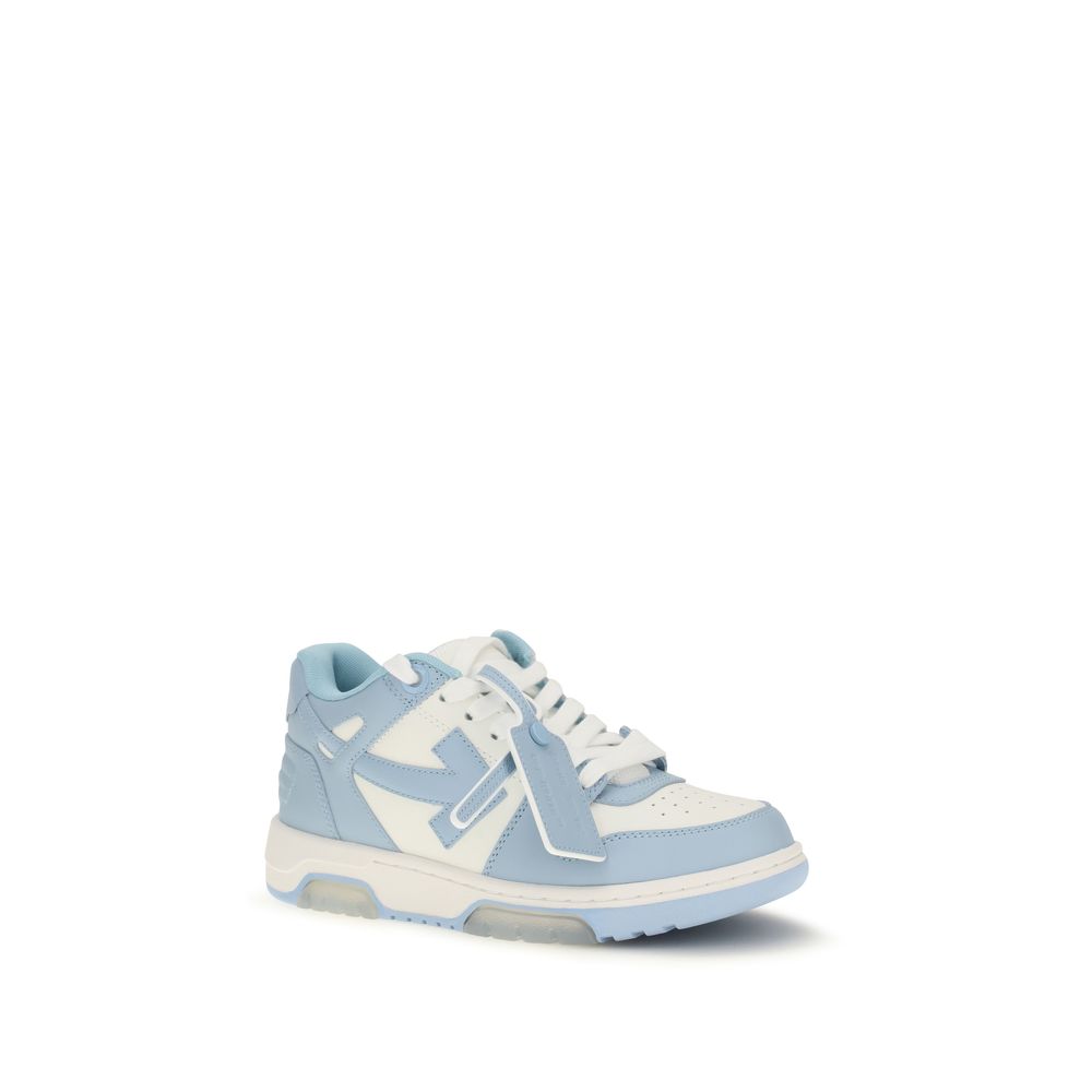 Baskets Off-White femme Out Of Office en cuir de veau bleu – OF-W259C9L0060140