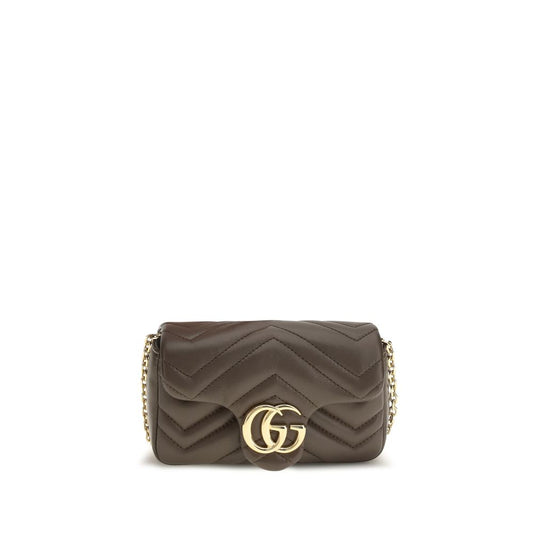 Gucci Brown Calf Leather Bos Taurus Shoulder Bag