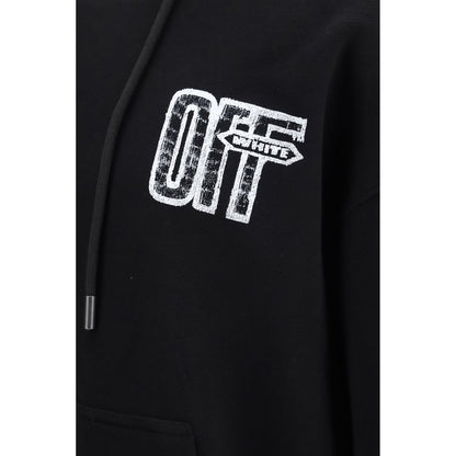 Sweat à capuche Off-White homme Motion Arrow en coton noir – OF-OMBB085F26FLE00L00001