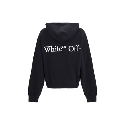 Sweat à capuche Off-White homme Bookish Scarf en coton noir – OF-OMBB12NF26FLE00900001