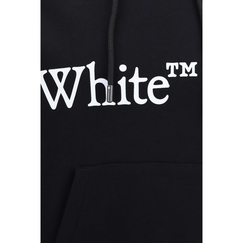Sweat à capuche Off-White homme Bookish Scarf en coton noir – OF-OMBB12NF26FLE00900001