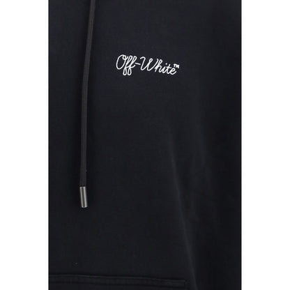 Sweat à capuche Off-White homme Script Logo Skate en coton noir – OF-OMBB085F26FLE00U00001
