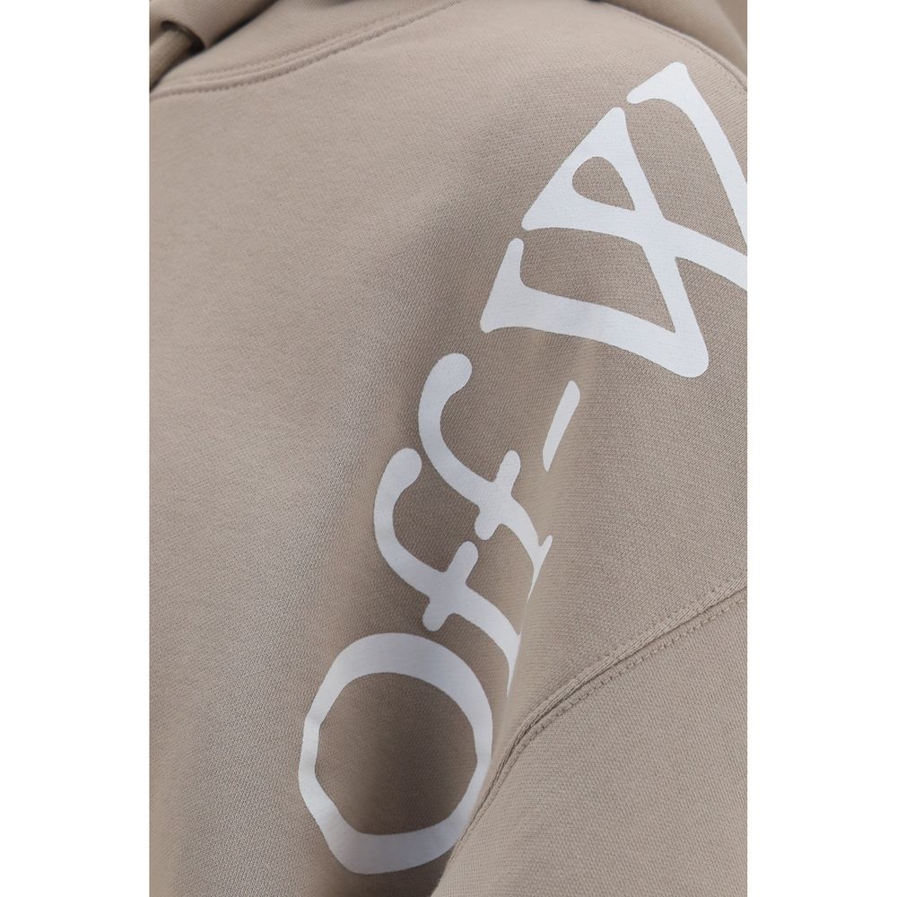 Sweat à capuche Off-White homme Vertical Bookish Skate en coton beige – OF-OMBB085F26FLE00O00031