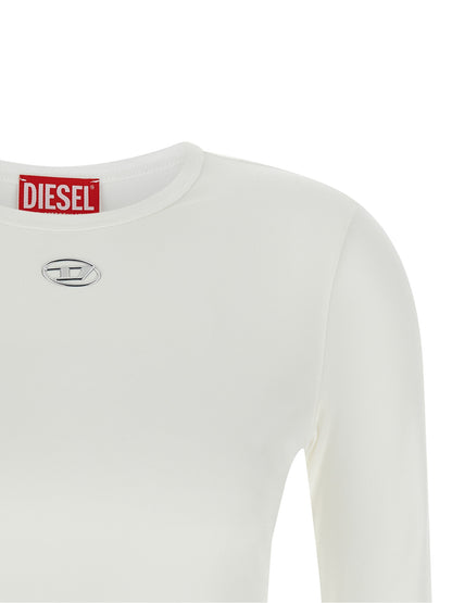 Diesel White Cotton Sportswear