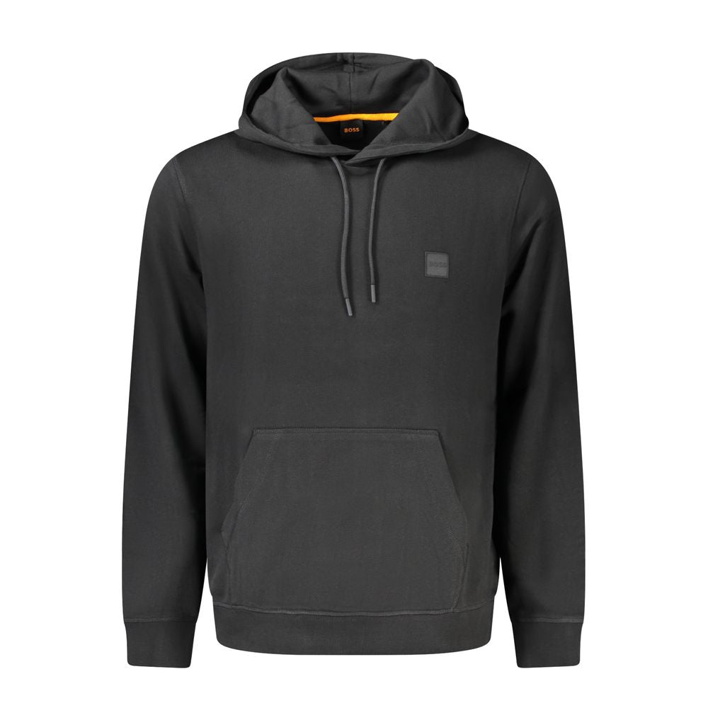 Sweat à capuche Hugo Boss homme en coton noir – BO-39725