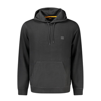 Sweat à capuche Hugo Boss homme en coton noir – BO-39725