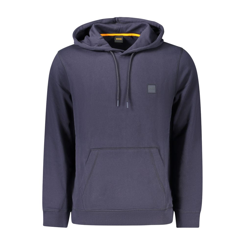 Sweat à capuche Hugo Boss homme en coton bleu – BO-39726