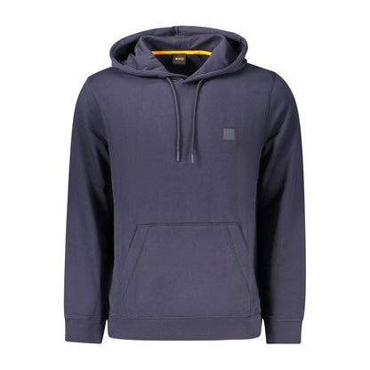 Sweat à capuche Hugo Boss homme en coton bleu – BO-39726
