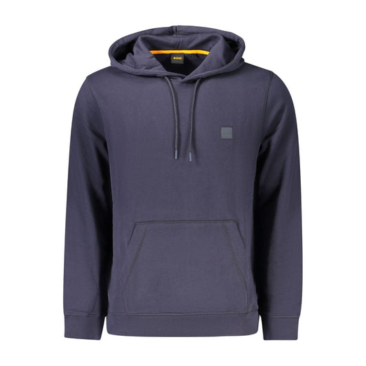 Sweat à capuche Hugo Boss homme en coton bleu – BO-39726