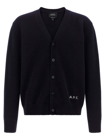 A.P.C. Blue Wool Cardigan