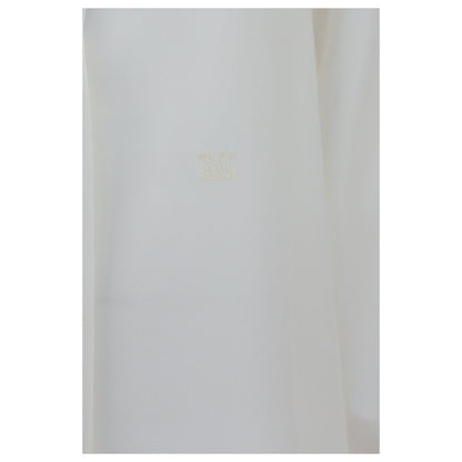 Max Mara White Silk Dress Shirt