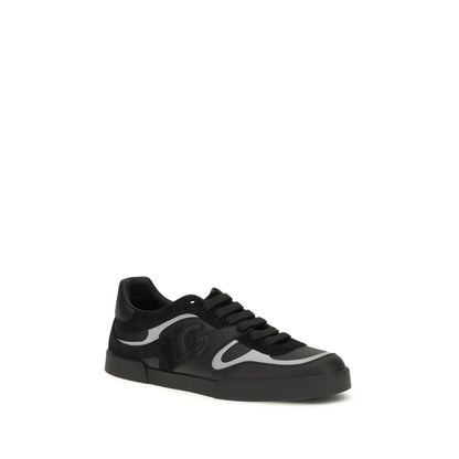 Baskets Dolce & Gabbana homme Portofino en cuir de veau noir – DO-CS2477A08678B956