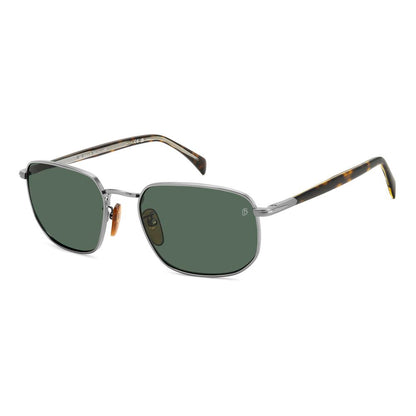 Lunettes de Soleil David Beckham DB1143S – Monture Métal Gris, Verres Verts Cat. 3, Homme | HBPS Fashion