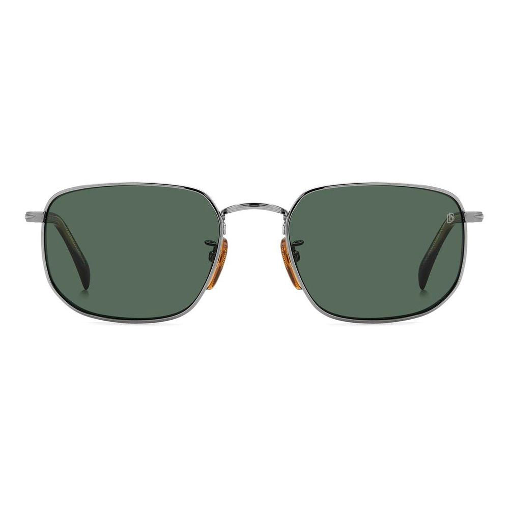 Lunettes de Soleil David Beckham DB1143S – Monture Métal Gris, Verres Verts Cat. 3, Homme | HBPS Fashion