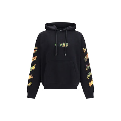 Sweat à capuche Off-White homme Spray Arrow en coton noir – OF-OMBB085F26FLE00400001