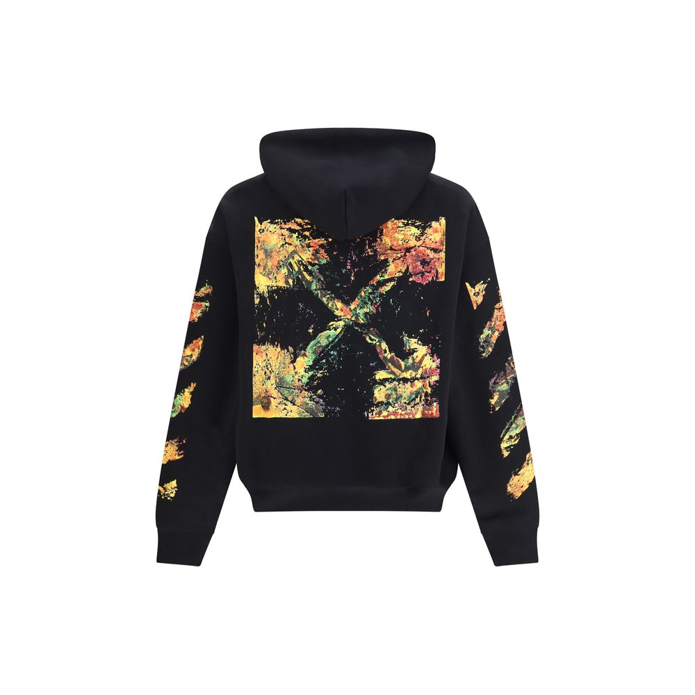Sweat à capuche Off-White homme Spray Arrow en coton noir – OF-OMBB085F26FLE00400001